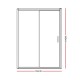 Cefito 1000mm Wall to Wall Shower Screen Cefito 1000mm Wall to Wall Shower Screen