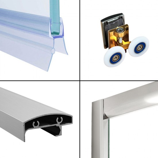 Cefito 1000mm Wall to Wall Shower Screen Cefito 1000mm Wall to Wall Shower Screen
