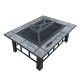 Grillz Outdoor Fire Pit BBQ Table Grill Fireplace Grillz Outdoor Fire Pit BBQ Table Grill Fireplace