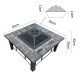 Grillz Outdoor Fire Pit BBQ Table Grill Fireplace Ice Bucket with Table Lid Grillz Outdoor Fire Pit BBQ Table Grill Fireplace Ice Bucket with Table Lid