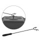 Grillz Outdoor Fire Pit BBQ Table Grill Fireplace Ice Bucket with Table Lid Grillz Outdoor Fire Pit BBQ Table Grill Fireplace Ice Bucket with Table Lid