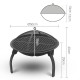Grillz 22 Inch Portable Foldable Outdoor Fire Pit Fireplace Grillz 22 Inch Portable Foldable Outdoor Fire Pit Fireplace