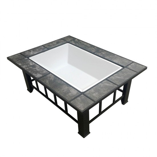 Grillz Outdoor Fire Pit BBQ Table Grill Fireplace with Ice Tray Grillz Outdoor Fire Pit BBQ Table Grill Fireplace with Ice Tray