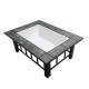 Grillz Outdoor Fire Pit BBQ Table Grill Fireplace with Ice Tray Grillz Outdoor Fire Pit BBQ Table Grill Fireplace with Ice Tray