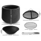 Grillz Outdoor Portable Lightweight Round Fire Pit Grillz Outdoor Portable Lightweight Round Fire Pit