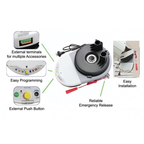 420N Max Automatic Garage Roller Door Opener Motor with Auto Reverse / Stop 420N Max Automatic Garage Roller Door Opener Motor with Auto Reverse / Stop