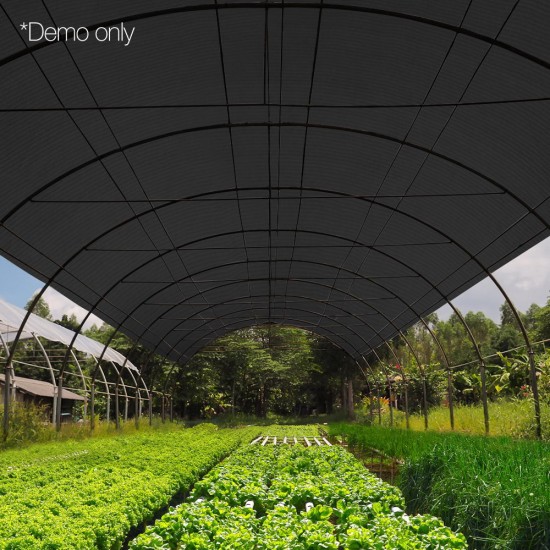 Instahut 50% UV Sun Shade Cloth Shadecloth Sail Roll Mesh Garden Outdoor 1.83x50m Black Instahut 50% UV Sun Shade Cloth Shadecloth Sail Roll Mesh Garden Outdoor 1.83x50m Black