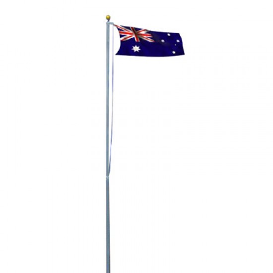 6.0m Flag Pole Full Set / Kit w Australian Flag 6.0m Flag Pole Full Set / Kit w Australian Flag