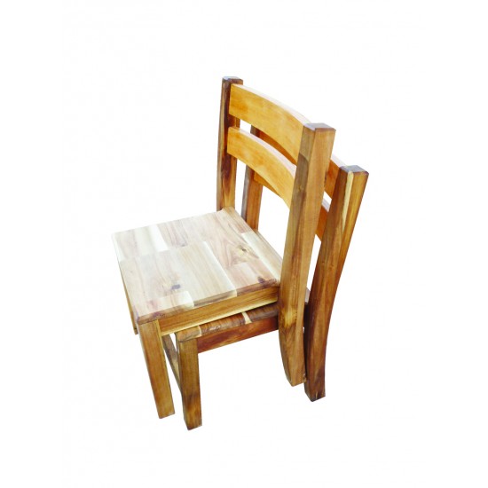 2 x Acacia Stacking Chair 2 x Acacia Stacking Chair