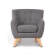 Artiss Kids Fabric Accent Armchair - Grey Artiss Kids Fabric Accent Armchair - Grey