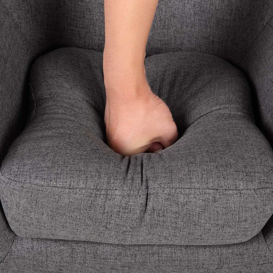 Artiss Kids Fabric Accent Armchair - Grey Artiss Kids Fabric Accent Armchair - Grey