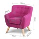 Artiss Kids Fabric Accent Armchair - Pink Artiss Kids Fabric Accent Armchair - Pink