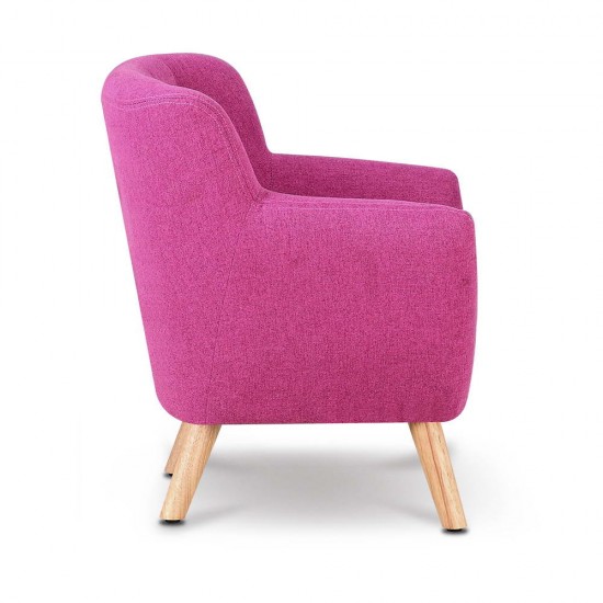 Artiss Kids Fabric Accent Armchair - Pink Artiss Kids Fabric Accent Armchair - Pink