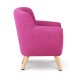 Artiss Kids Fabric Accent Armchair - Pink Artiss Kids Fabric Accent Armchair - Pink