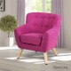 Artiss Kids Fabric Accent Armchair - Pink Artiss Kids Fabric Accent Armchair - Pink