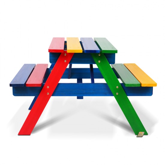 Keezi Kids Wooden Picnic Bench Set Keezi Kids Wooden Picnic Bench Set