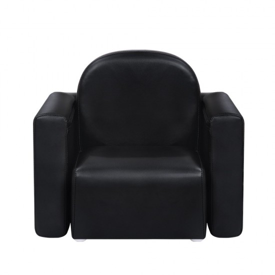 Artiss Kids Covertible Armchair - Black Artiss Kids Covertible Armchair - Black