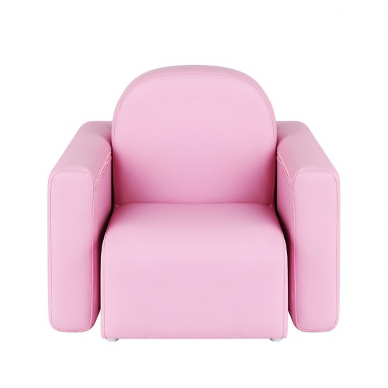 Artiss Kids Covertible Armchair - Pink Artiss Kids Covertible Armchair - Pink