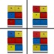Removable Fabric Multi-bin Toy Box Removable Fabric Multi-bin Toy Box