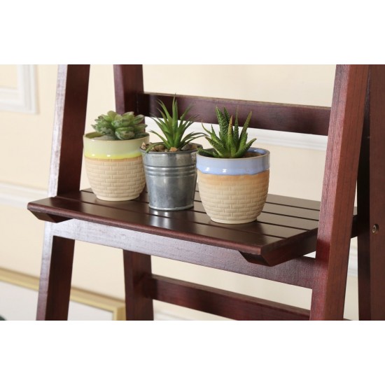 5 Tier Wooden Ladder Shelf Stand Storage Book Shelves Shelving Display Rack 5 Tier Wooden Ladder Shelf Stand Storage Book Shelves Shelving Display Rack