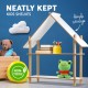 Artiss Kids Cabin Rack Display Shelf Children Bookshelf 2 Tier Artiss Kids Cabin Rack Display Shelf Children Bookshelf 2 Tier