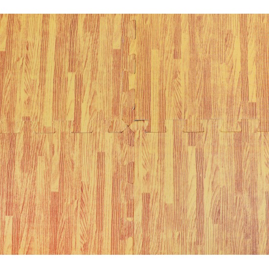 12 Tiles EVA Fitness Home Yoga Gym Interlocking Floor Puzzle Mat - Wood Colour 12 Tiles EVA Fitness Home Yoga Gym Interlocking Floor Puzzle Mat - Wood Colour