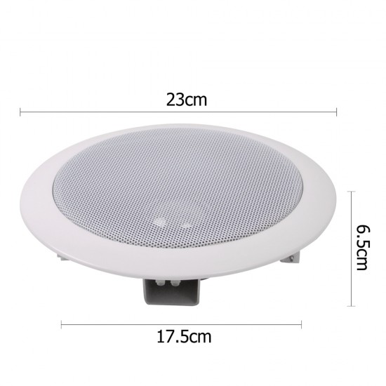 Giantz 2 x 6inch Round Ceiling Wall Speaker Giantz 2 x 6inch Round Ceiling Wall Speaker
