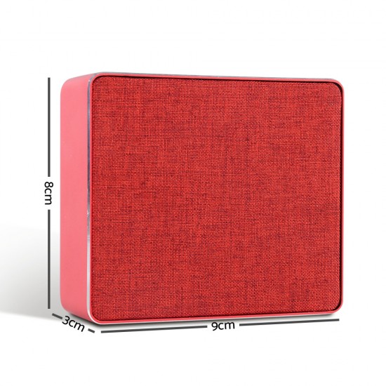 Jonter Mini Desktop Wireless Bluetooth Speaker - Red Jonter Mini Desktop Wireless Bluetooth Speaker - Red