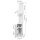 Artiss Freestanding Bathroom Storage Cabinet - White Artiss Freestanding Bathroom Storage Cabinet - White