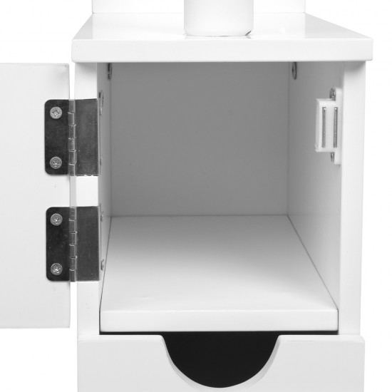 Artiss Freestanding Bathroom Storage Cabinet - White Artiss Freestanding Bathroom Storage Cabinet - White