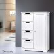 Artiss Bathroom Tallboy Storage Cabinet - White Artiss Bathroom Tallboy Storage Cabinet - White