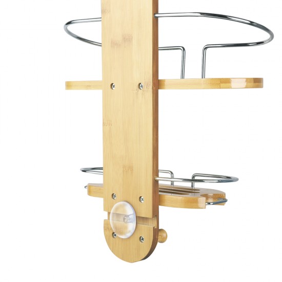 Artiss Bamboo Shower Caddy with Hanging Hook Artiss Bamboo Shower Caddy with Hanging Hook