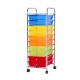 10 Drawer Kithchen Storage Trolley Cart Organizer Portable Rolling Cart Black 10 Drawer Kithchen Storage Trolley Cart Organizer Portable Rolling Cart Black