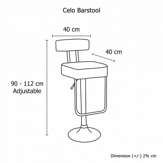 2 x CELO BARSTOOL WHITE 2 x CELO BARSTOOL WHITE