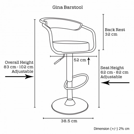 2 X Gina Barstool 2 X Gina Barstool