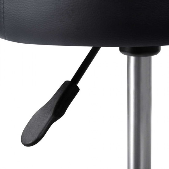 Artiss PU Leather Swivel Salon Stool - Black Artiss PU Leather Swivel Salon Stool - Black