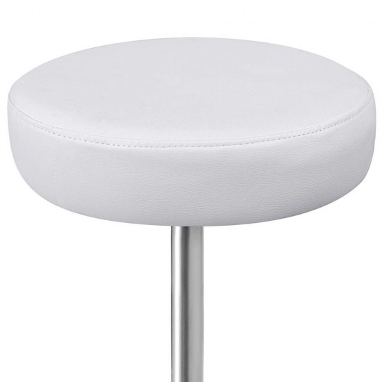 Artiss PU Leather Swivel Salon Stool - White Artiss PU Leather Swivel Salon Stool - White