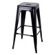 Artiss Set of 2 Metal Backless Stools - Black Artiss Set of 2 Metal Backless Stools - Black