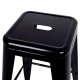 Artiss Set of 2 Metal Backless Stools - Black Artiss Set of 2 Metal Backless Stools - Black