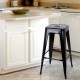 Artiss Set of 2 Metal Backless Stools - Black Artiss Set of 2 Metal Backless Stools - Black