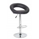 2x Black PU Leather Circular Kitchen Bar Stools 2x Black PU Leather Circular Kitchen Bar Stools