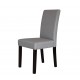 2 x Premium Fabric Linen Palermo Dining Chairs High Back - Light Slate Grey 2 x Premium Fabric Linen Palermo Dining Chairs High Back - Light Slate Grey