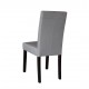 2 x Premium Fabric Linen Palermo Dining Chairs High Back - Light Slate Grey 2 x Premium Fabric Linen Palermo Dining Chairs High Back - Light Slate Grey