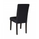 2 x Premium Fabric Linen Palermo Dining Chairs High Back - Black 2 x Premium Fabric Linen Palermo Dining Chairs High Back - Black