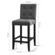Artiss Set of 2 French Provincial Dining Chair - Charcoal Artiss Set of 2 French Provincial Dining Chair - Charcoal