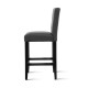 Artiss Set of 2 French Provincial Dining Chair - Charcoal Artiss Set of 2 French Provincial Dining Chair - Charcoal
