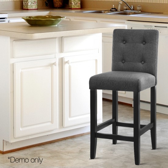 Artiss Set of 2 French Provincial Dining Chair - Charcoal Artiss Set of 2 French Provincial Dining Chair - Charcoal
