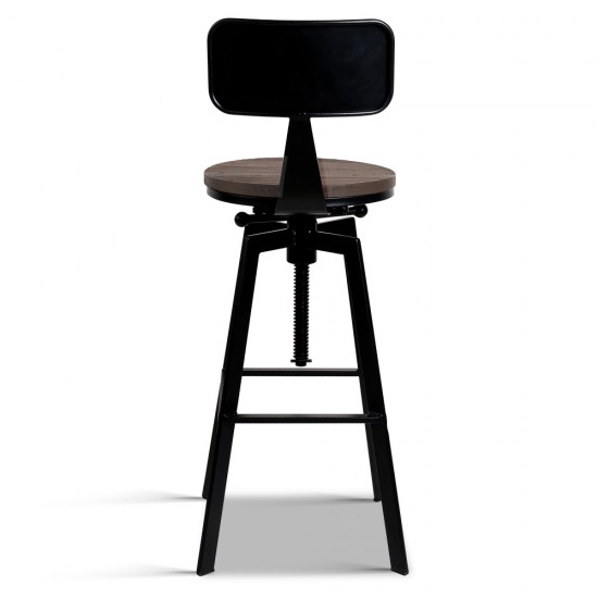 Artiss Rustic Industrial Metal Bar Stool Artiss Rustic Industrial Metal Bar Stool