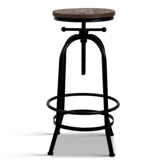Artiss Rustic Industrial Round Bar Stool Artiss Rustic Industrial Round Bar Stool