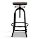 Artiss Rustic Industrial Round Bar Stool Artiss Rustic Industrial Round Bar Stool